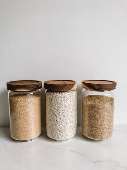 Flat Top Glass Home Storage Containers